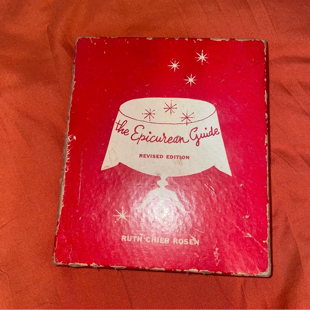 Vintage Cookbook The Epicurean Guide Revised Edition Book 1956